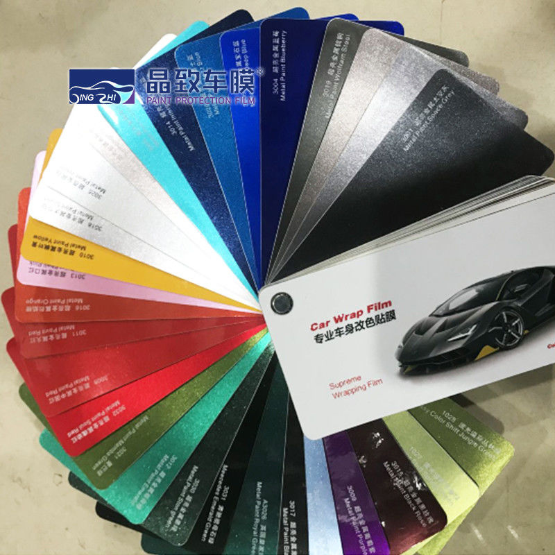 Muestra multicolora durable del abrigo del coche, libro de muestra a prueba de humedad del vinilo