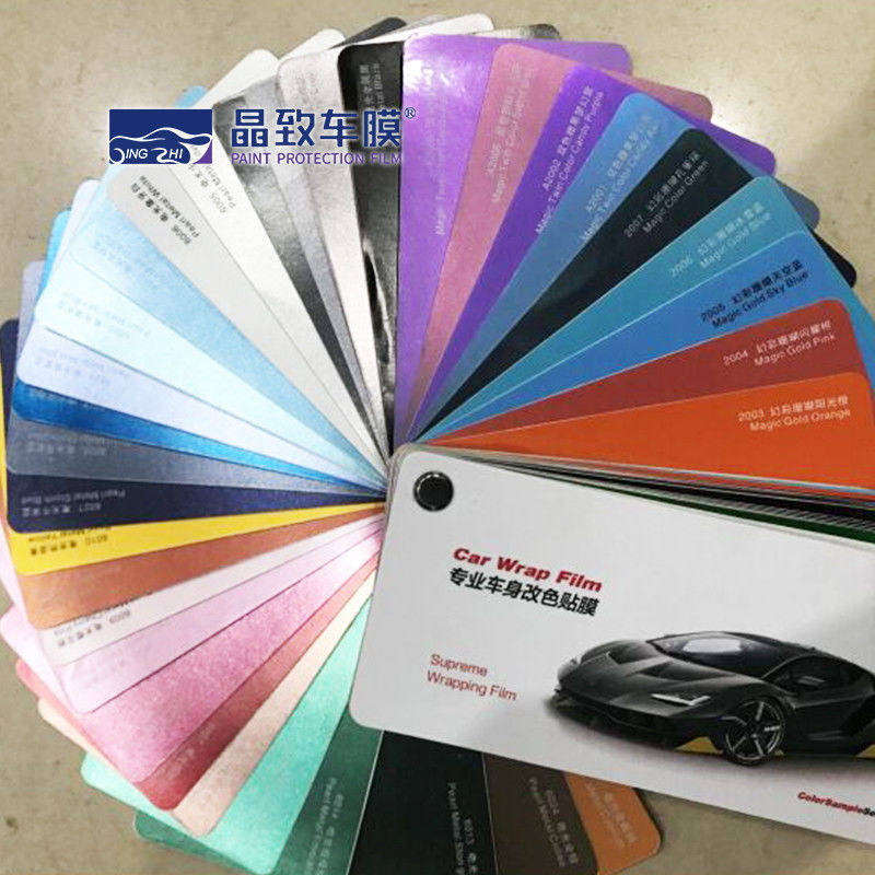 Muestra multicolora durable del abrigo del coche, libro de muestra a prueba de humedad del vinilo