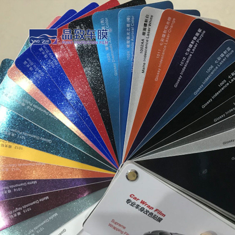 Muestra multicolora durable del abrigo del coche, libro de muestra a prueba de humedad del vinilo