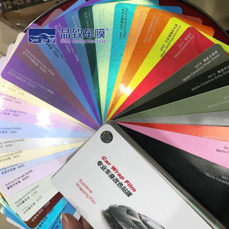 Muestra multicolora durable del abrigo del coche, libro de muestra a prueba de humedad del vinilo