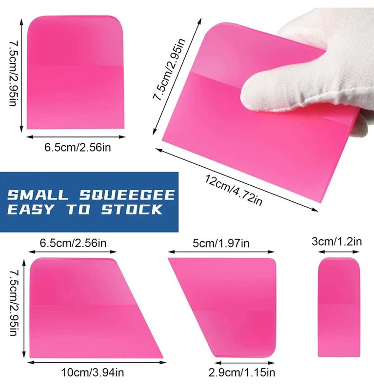 Escurridor de herramienta de envoltura de coche de vehículo multiescena 7,5x6,5 cm para película de tinte de ventana