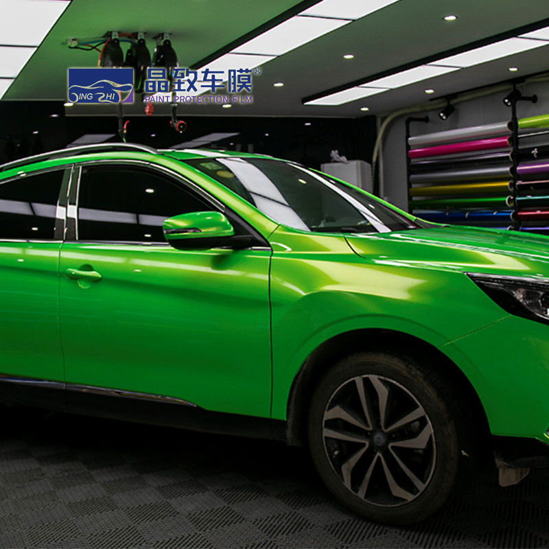 Práctico abrigo cromado mate multicolor, película multiusos de protección de coche de vinilo