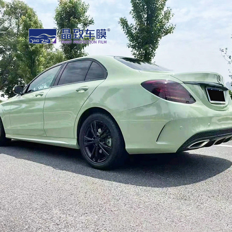 Etiqueta engomada del coche del certificado WRAPMASTER ROHS Película libre del coche de la burbuja de aire Protección clara Envoltura del coche verde caqui