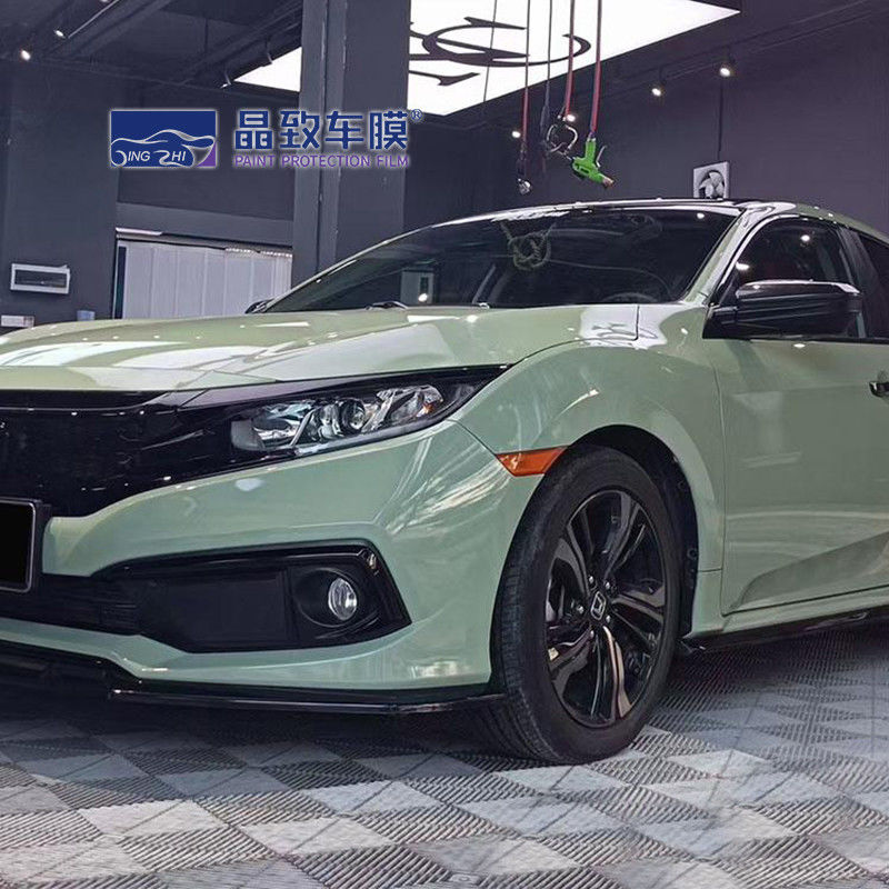 Etiqueta engomada del coche del certificado WRAPMASTER ROHS Película libre del coche de la burbuja de aire Protección clara Envoltura del coche verde caqui