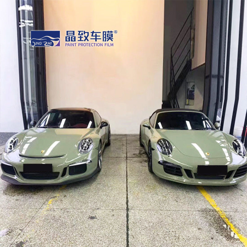 VvividPopular Highlight Crystal Glossy Khaki Army Green Car Wrap Film vinilo para envolver el cuerpo 3m