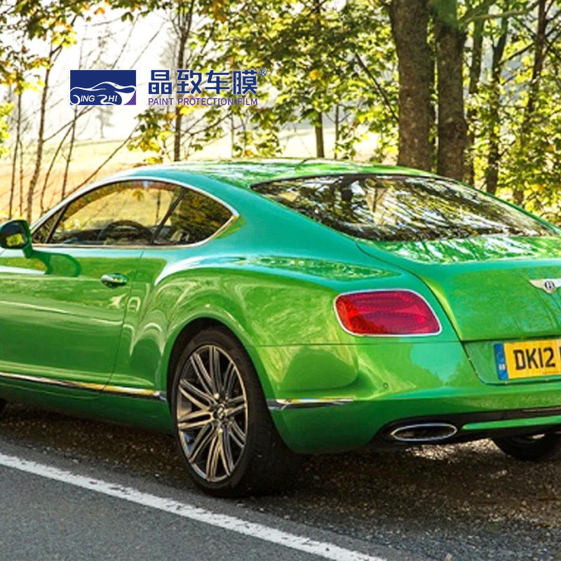 1.52X18M Super Glossy Metallic Midnight Green Car Vinyl Wrap para todo el cuerpo del coche vinilo wrap verde mate