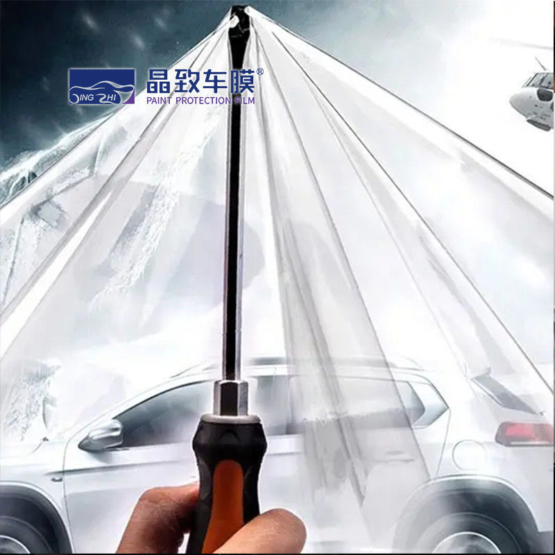 Rollo de película ppf autocurativa de alta calidad, 1,52x15m, TPH transparente, película automotriz de TPU, película hidrofóbica para protección de pintura de coche