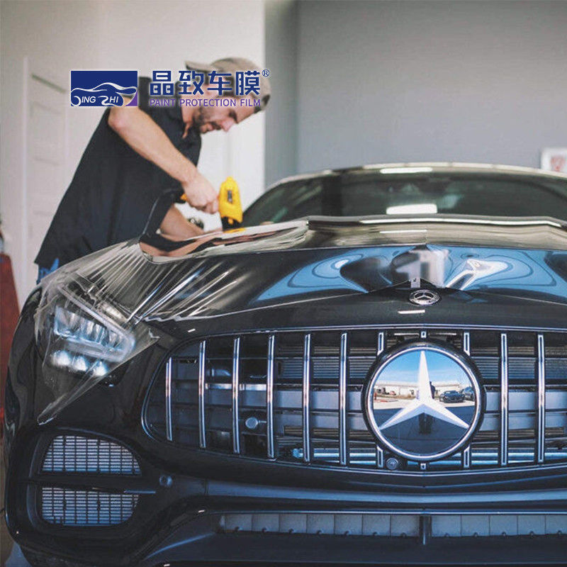 Película de protección de pintura transparente de 1,52x15 m PPF-TPU, revestimiento autocurativo, pegatina protectora para carrocería de coche de gran elasticidad