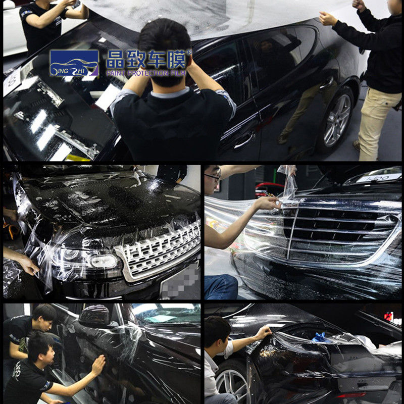 Entrega rápida 3 capas PPF película de coche transparente brillante ppf película de protección de pintura 1,52x15 m autocuración TPH TPU película de pintura para