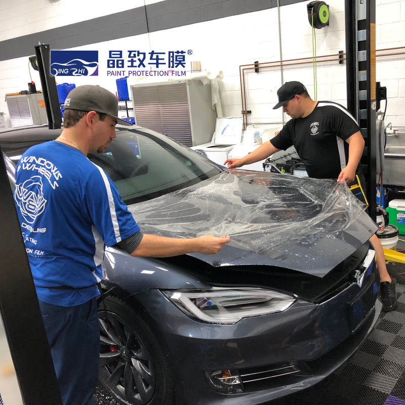 Precio al por mayor, película de protección de pintura transparente Ppf brillante de 5 capas para envoltura de carrocería de coche, película protectora transparente
